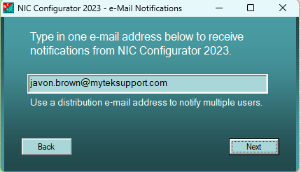 Type e-Mail Address